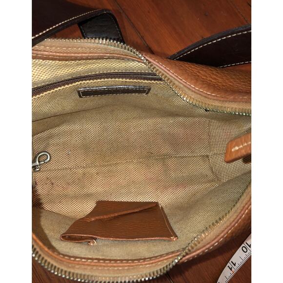 Dooney & Bourke bag shoulder bag Cognac pebbled leather - Picture 7 of 12
